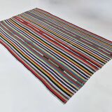 Multicolor Modernist Vintage Kilim Rug, 165x269Cm