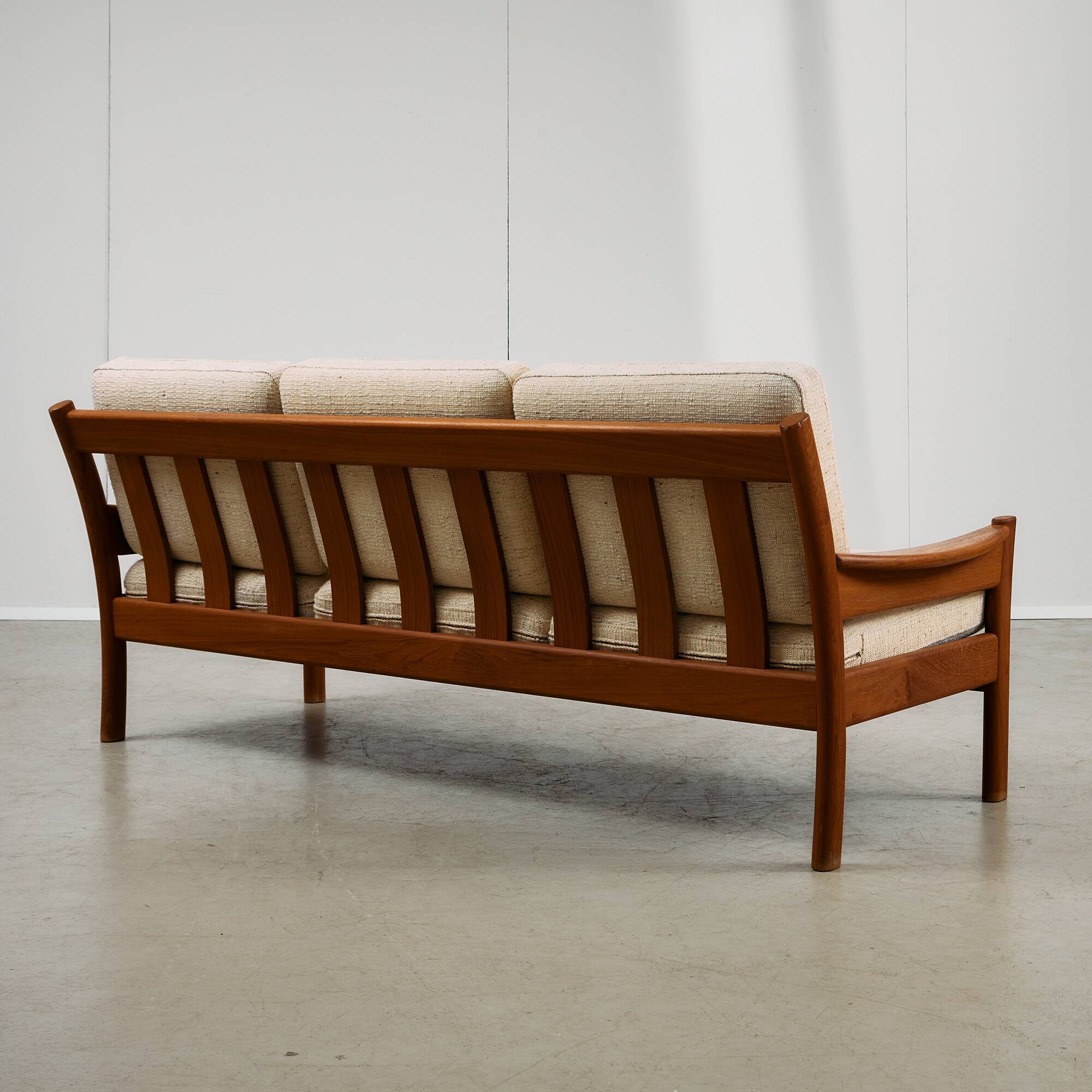 Dyrlund Three-Seater Sofa in Solid Teak