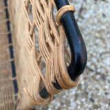 Raoul Guys vintage wicker magazine holder