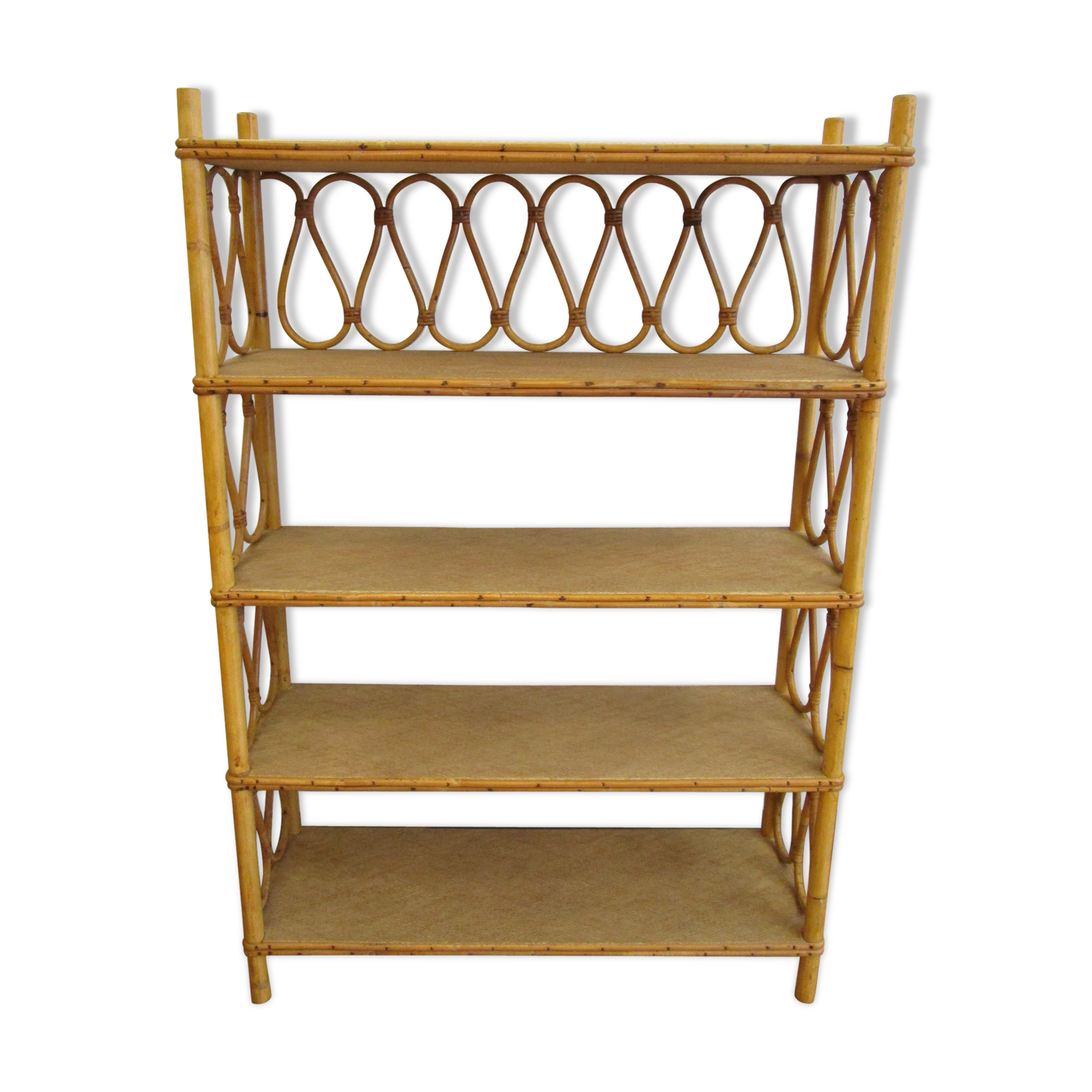 Rattan shelf 50s 60s