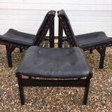 Fauteuils Hunter et pouf de Torbjørn Afdal pour Bruksbo