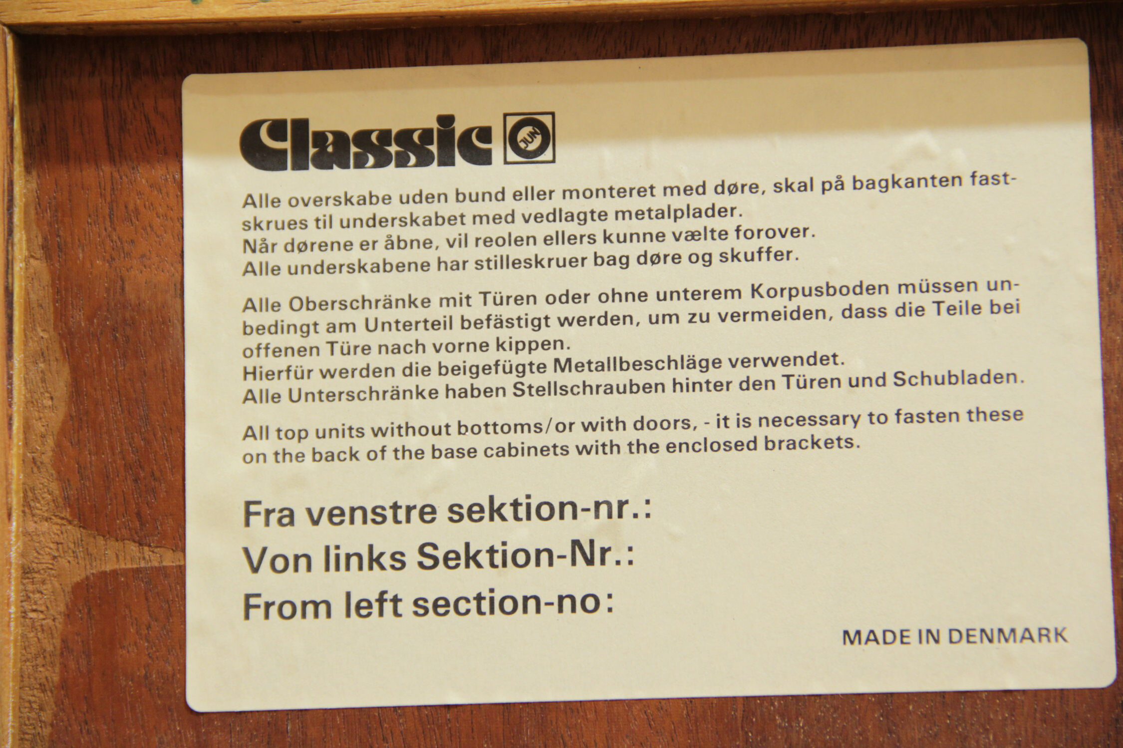 Danish teakwood bookcase by Gunni Omann for Omann Jun, 1960s