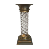 Crystal flambeau and gold metal