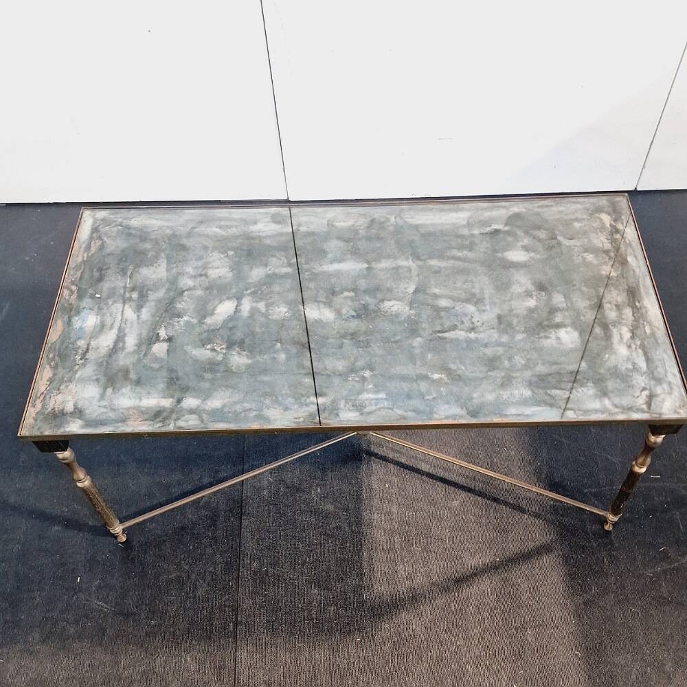 Vintage Eglomise Glass Coffee Table
