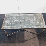 Vintage Eglomise Glass Coffee Table