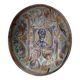 Circular decorated dish in Vallauris ceramic, 1950s