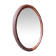 Miroir ovale vintage en bois massif 1960 82x60cm