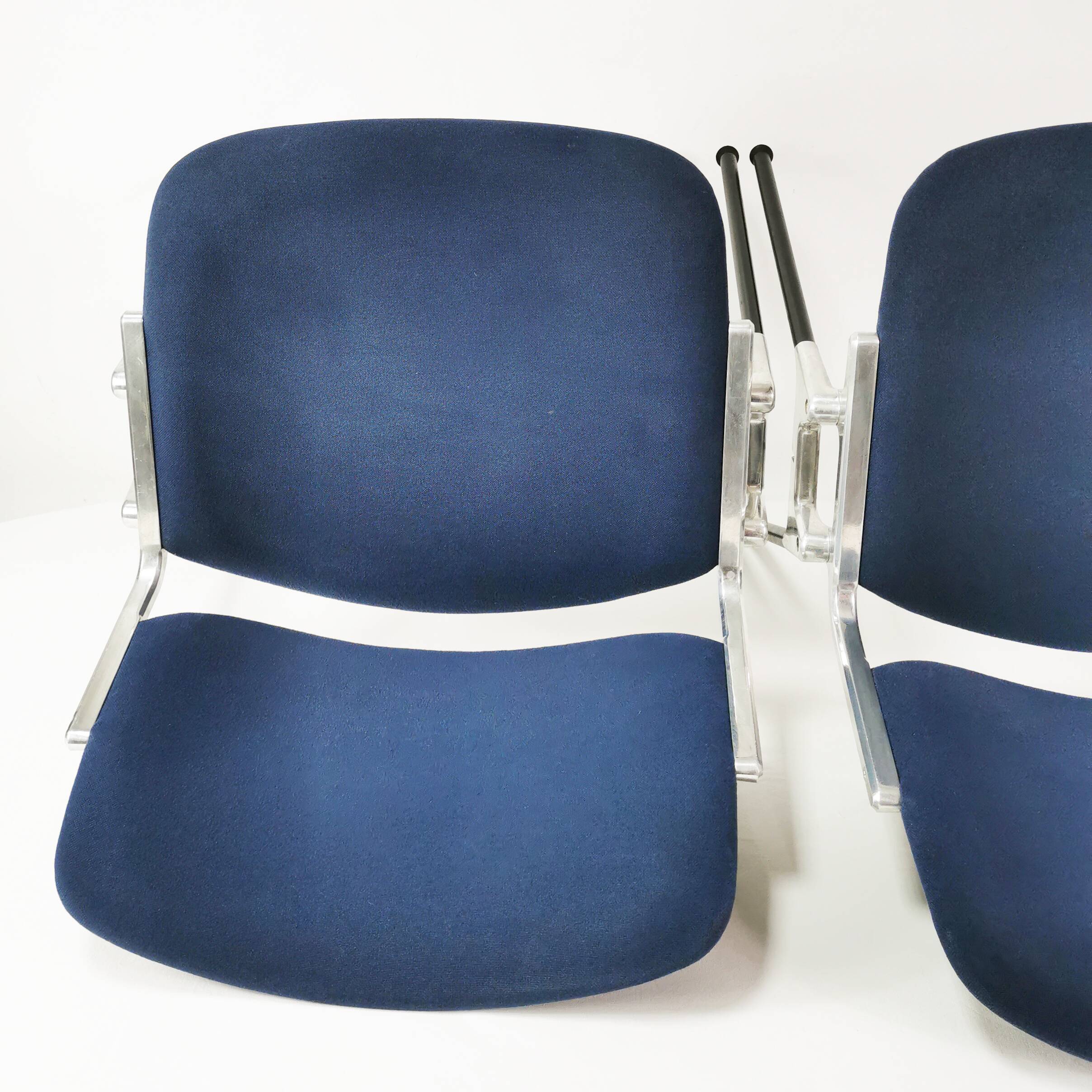 Pair of modernist chairs, Anonima Castelli, designed by G. Piretti, Italy