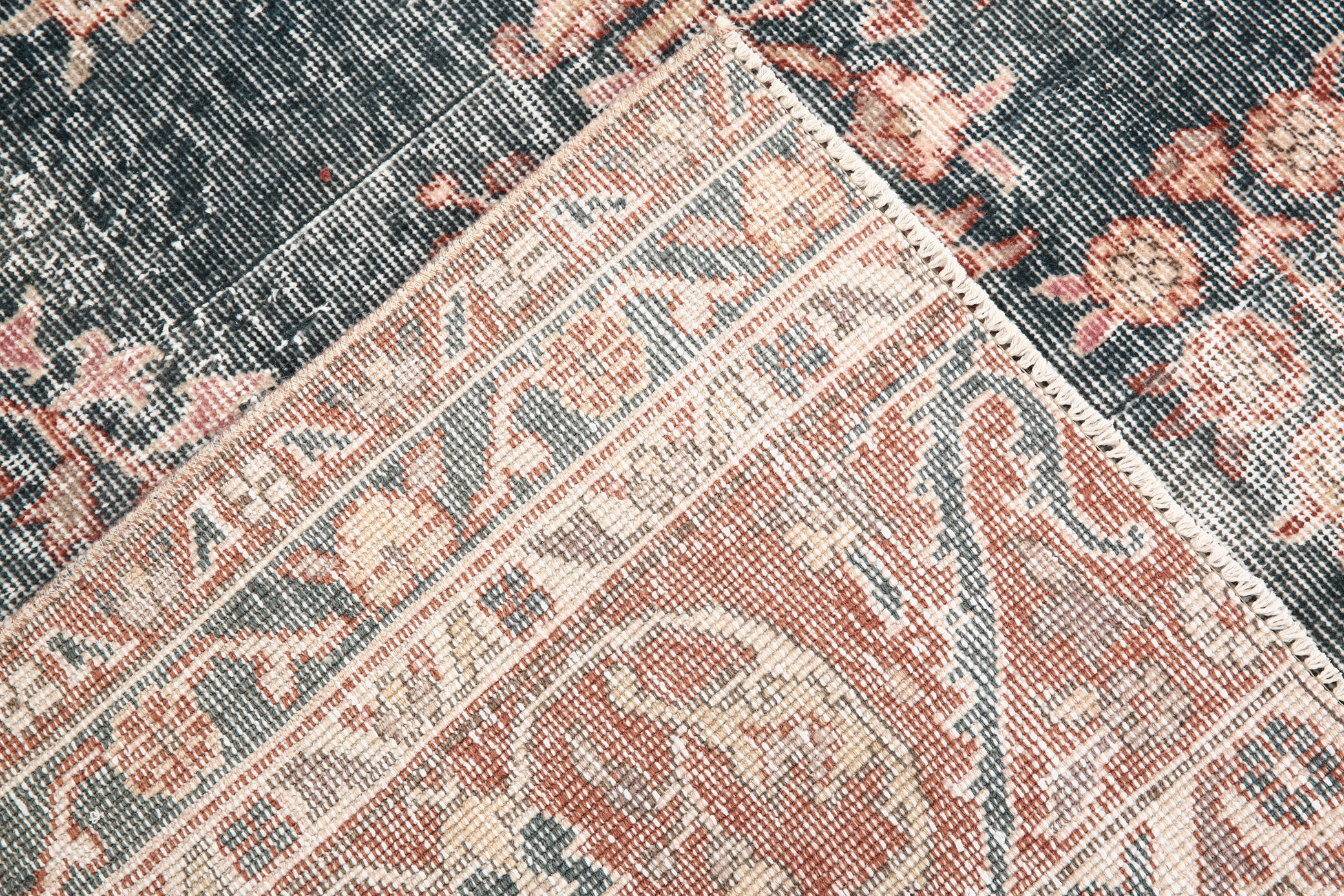 8x10 Navy Blue Antique Persian Rug, 257x299Cm