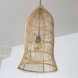 Handmade Rattan Wall Sconce - Boho Lighting - Hanging Wall Lamp