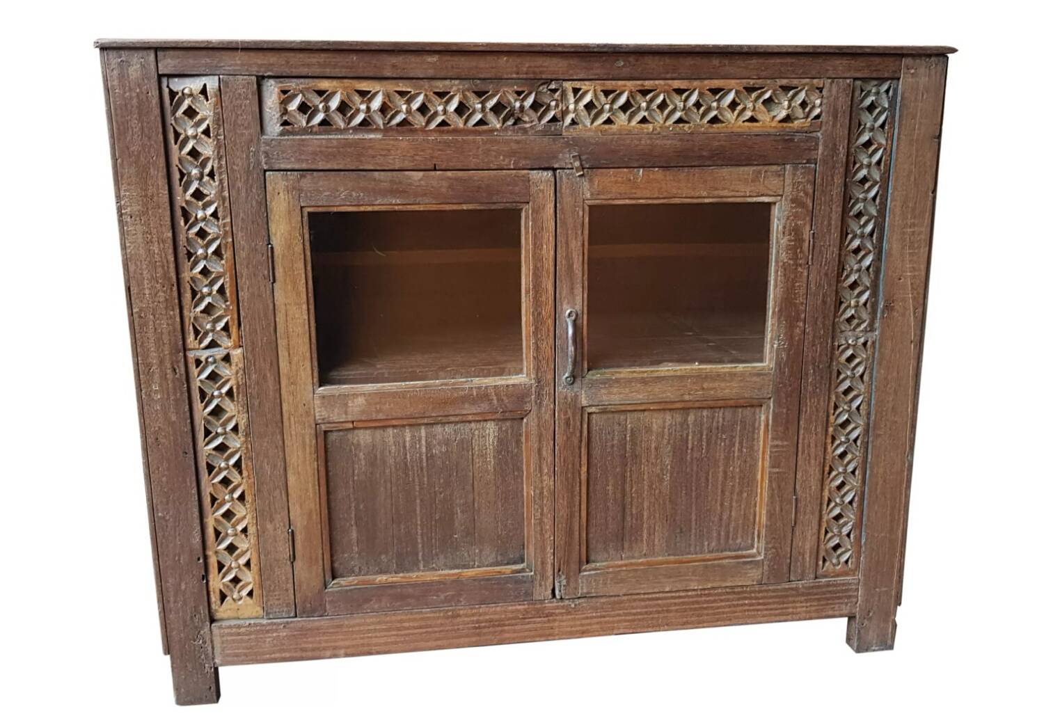 Ancient tribal buffet in Burmese teak