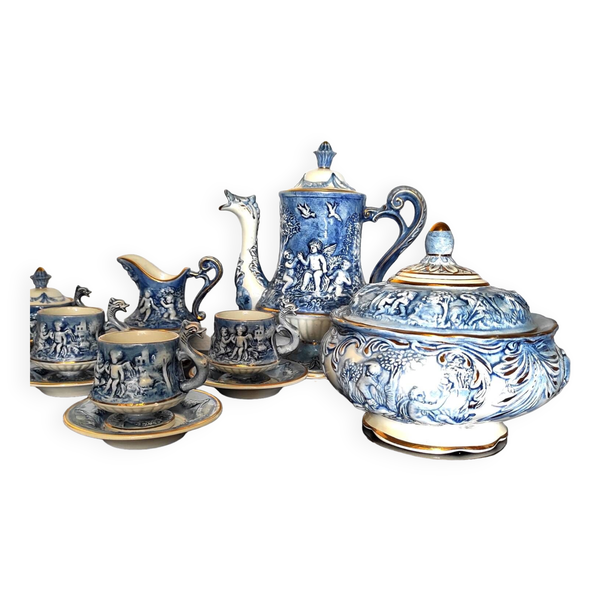 Capodimonte tea set
