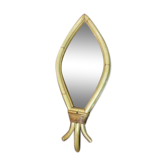 Rattan fish mirror 59 X 27cm