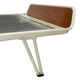 Vintage meridian in teak steel steel hairpin country leg down 60s
