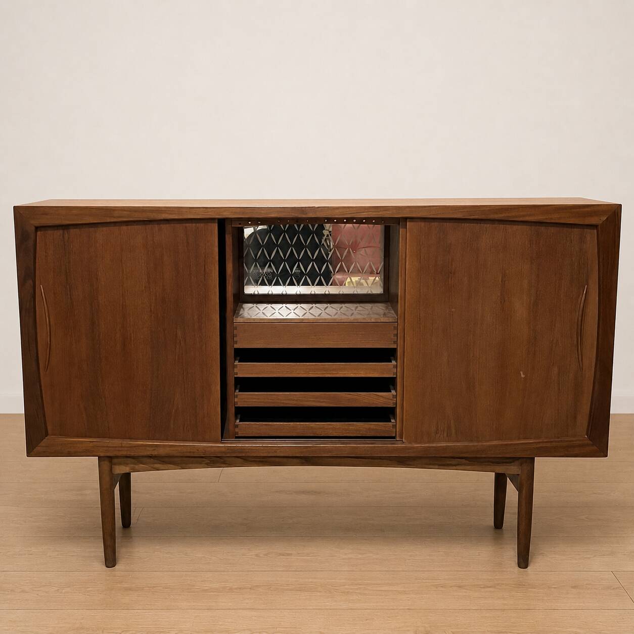 Enfilade danoise haute de Peter Hansen, années 60