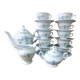 Complete coffee service bavarian porcelain germany winterling forget-me-not decor