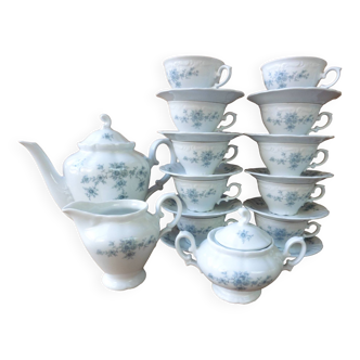 Complete coffee service bavarian porcelain germany winterling forget-me-not decor