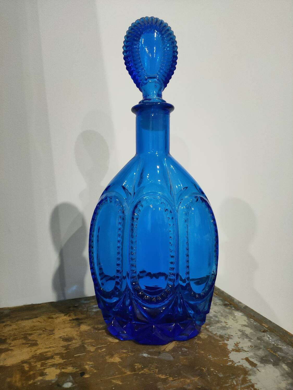 Cobalt blue perfume bottle style bottle