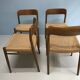 Set de 4 chaise N.O.Moller