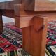 Scandinave table basse brutaliste en pin massif -  1960–1970