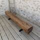 Brutalist oak bench
