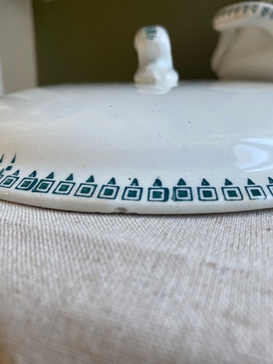 Tureen stamped new ceramic factories of North Saint Amand