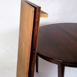 Round Dining Table With Extensions Model 55 Made In Mahogany By Omann Jun