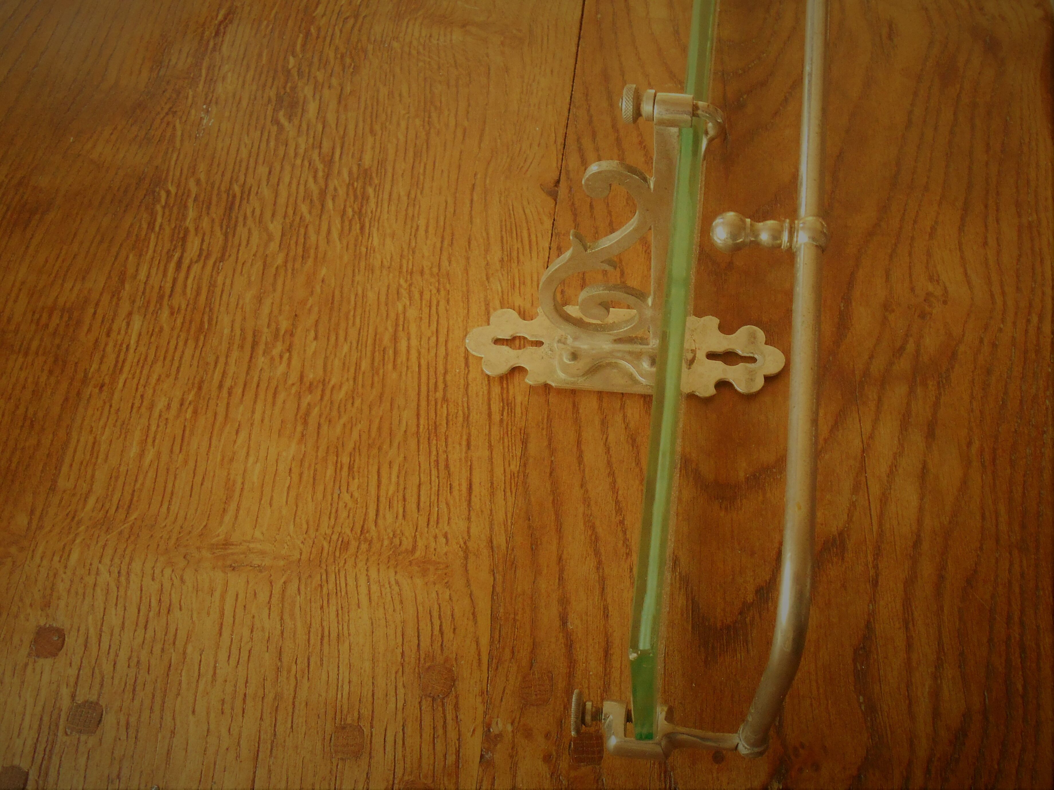 Glass bathroom shelf