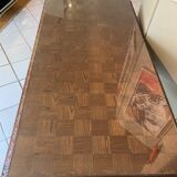 Oak and glass desk