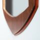 Art Deco Amsterdam School wall mirror in oak, The Netherlands, 1920s