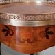 Pedestal table or harness in rosewood marquetry Louis XV style