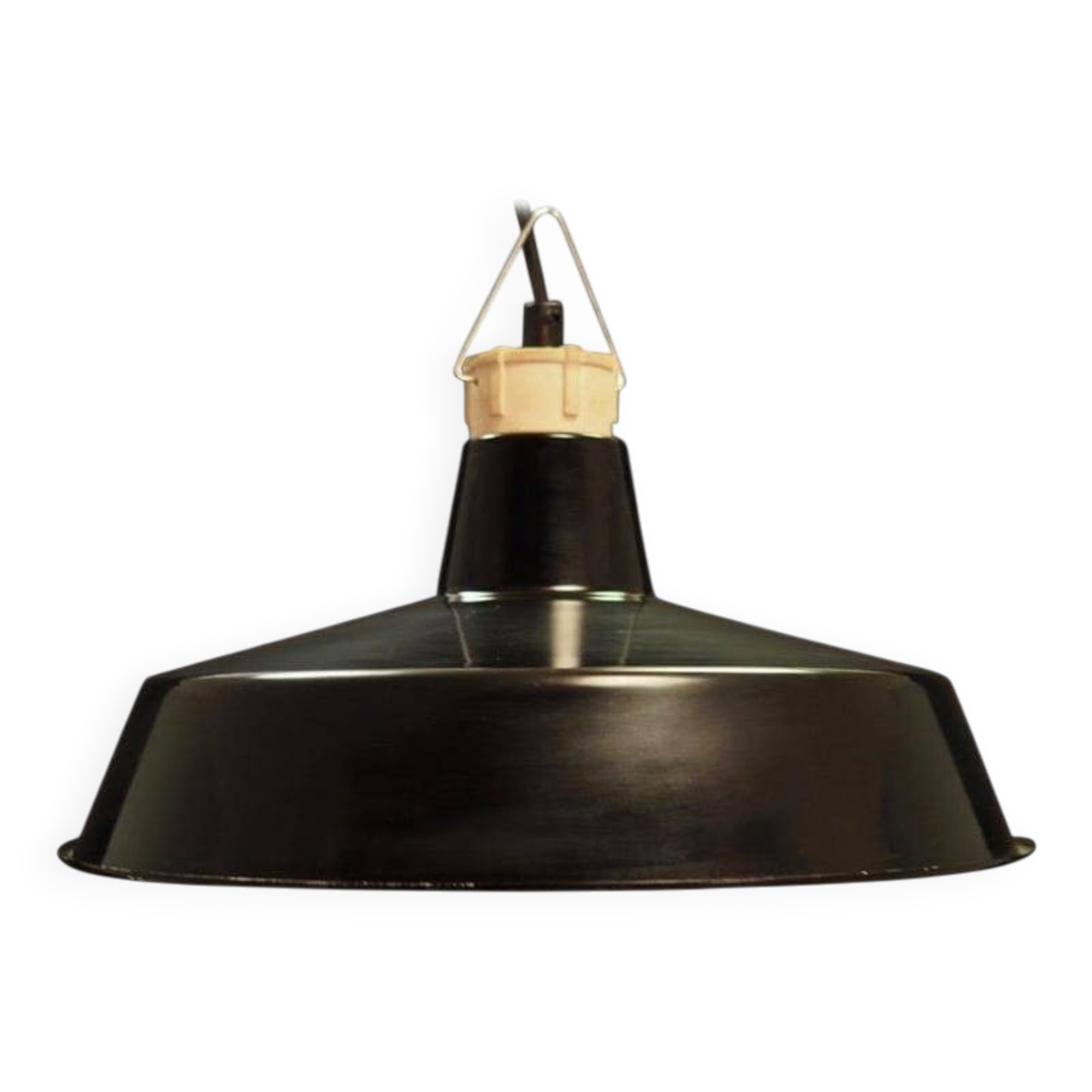 Black pendant lamp, Danish design, 1960s, production: Denmark