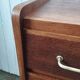 Vintage chest of drawers with solid oak compass legs