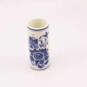 Vintage cylindrical vase in Delft blue pottery - Royal Delfts Blauw - H 15 cm