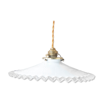 Vintage opaline pendant lamp