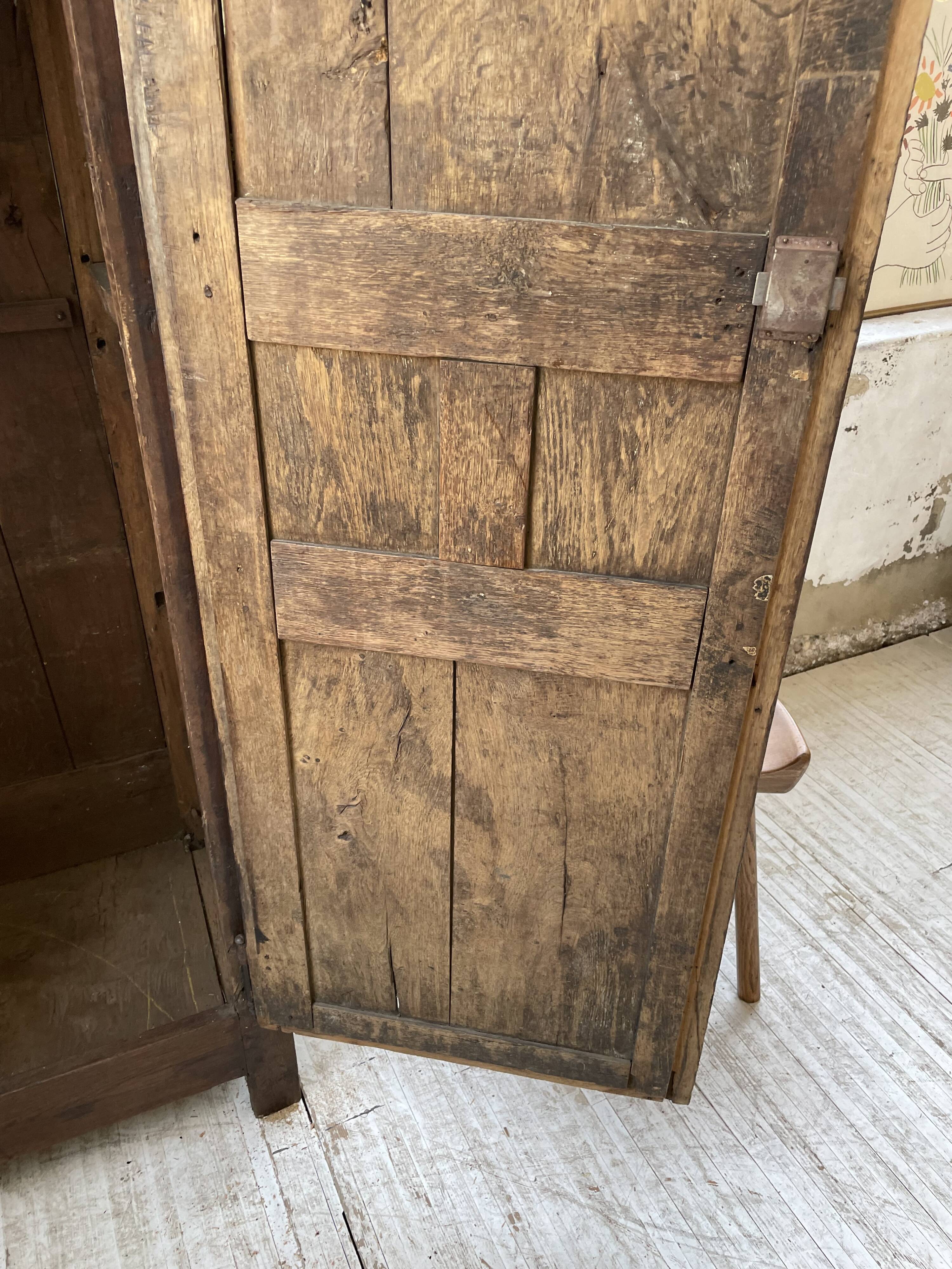 Savoyard solid oak cabinet XVIIIth