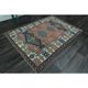 1970s Vintage Turkish Oushak Handmade Wool Cotton Orange  Area Rug 136x192