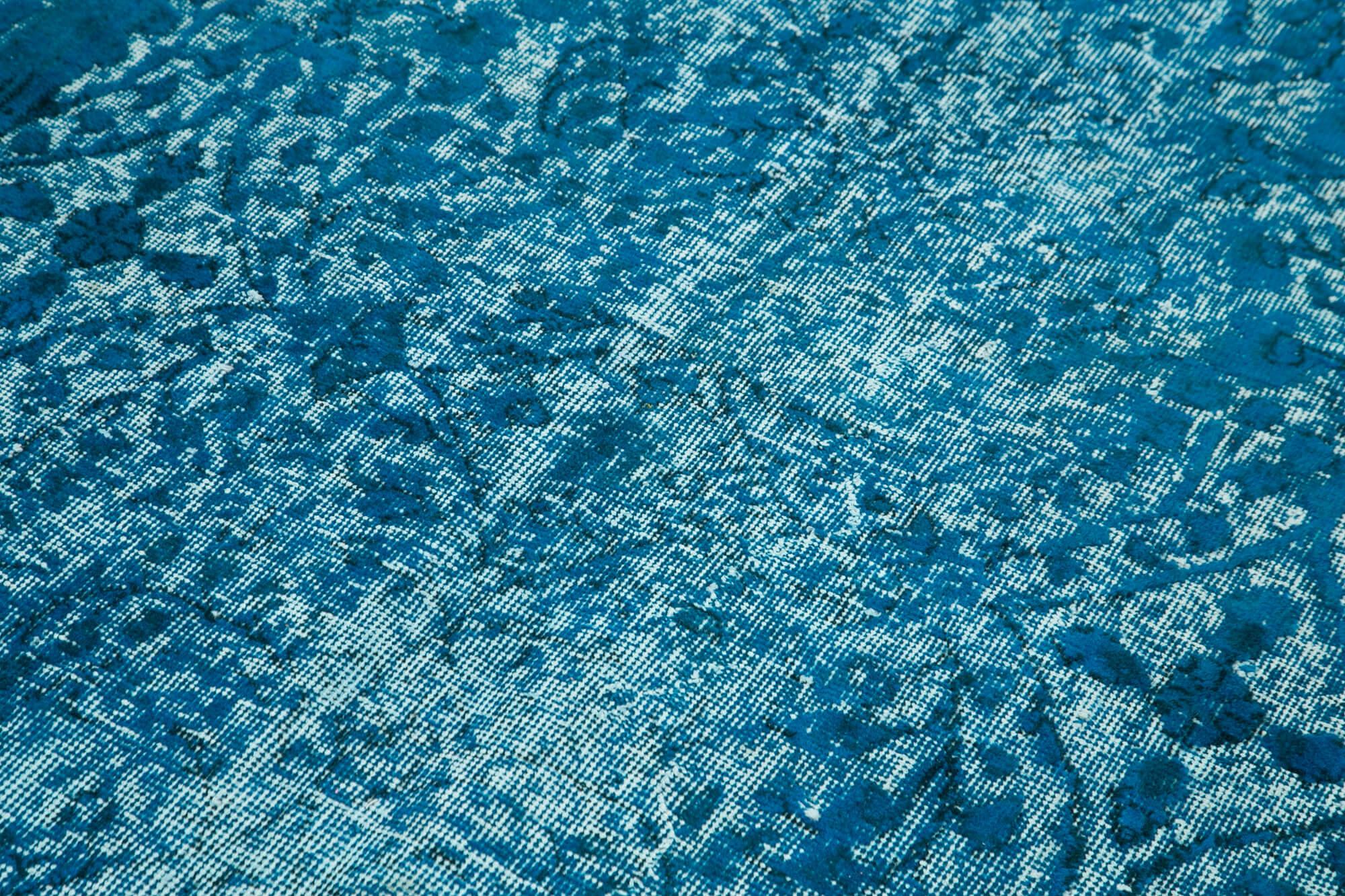 Handmade contemporary oriental 1970s 140 cm x 230 cm turquoise carpet