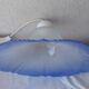 Blue glass pendant light