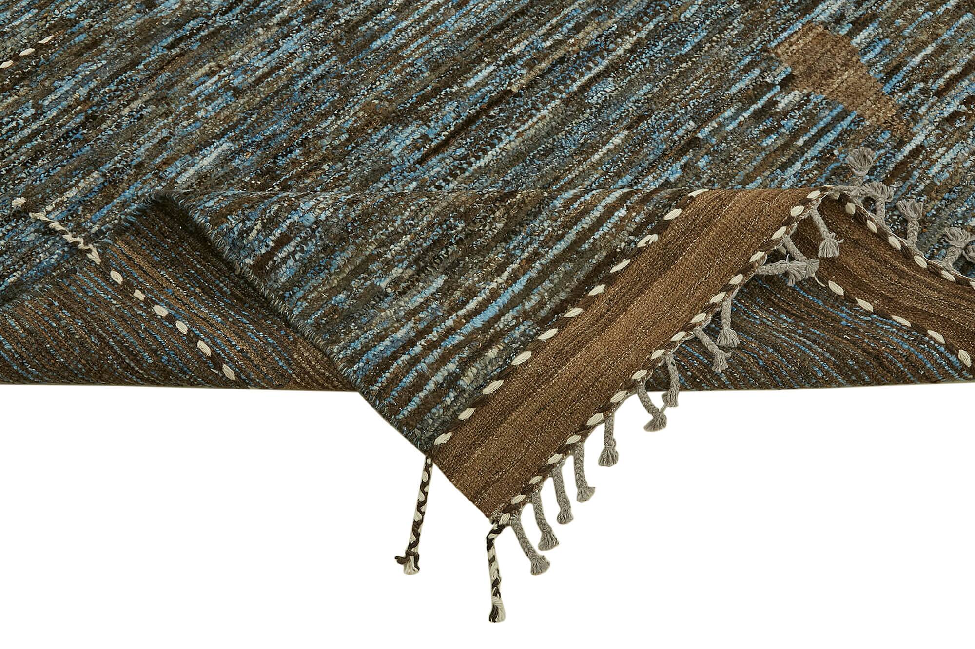 Hand-Knotted Turkish Contemporary 286 cm x 380 cm Brown Wool Carpet