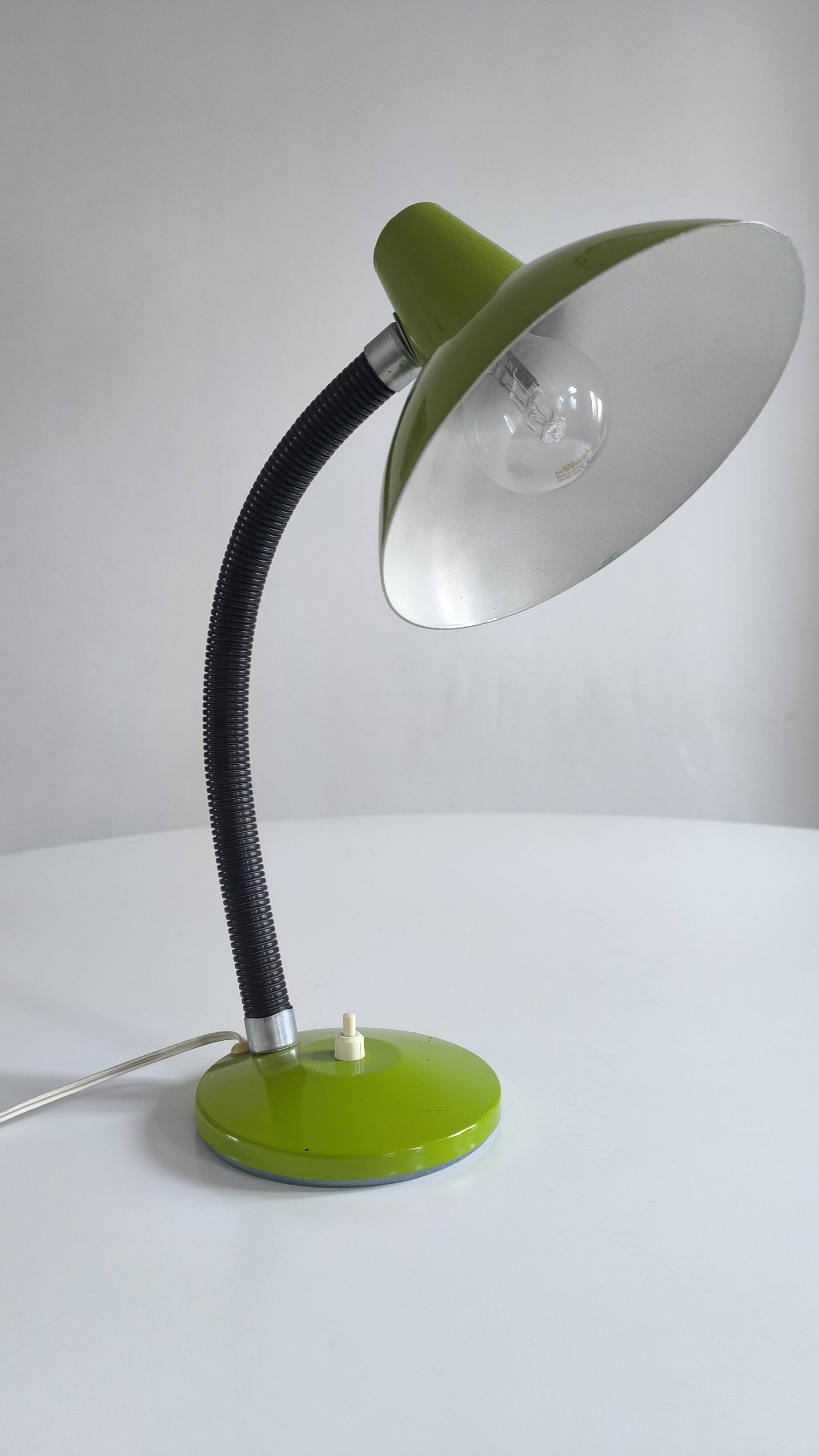 Apple green table lamp 1960