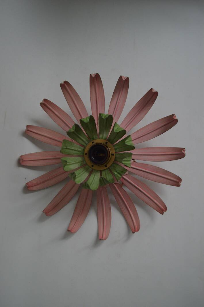 Applique fleur en métal