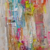 Abstract painting table