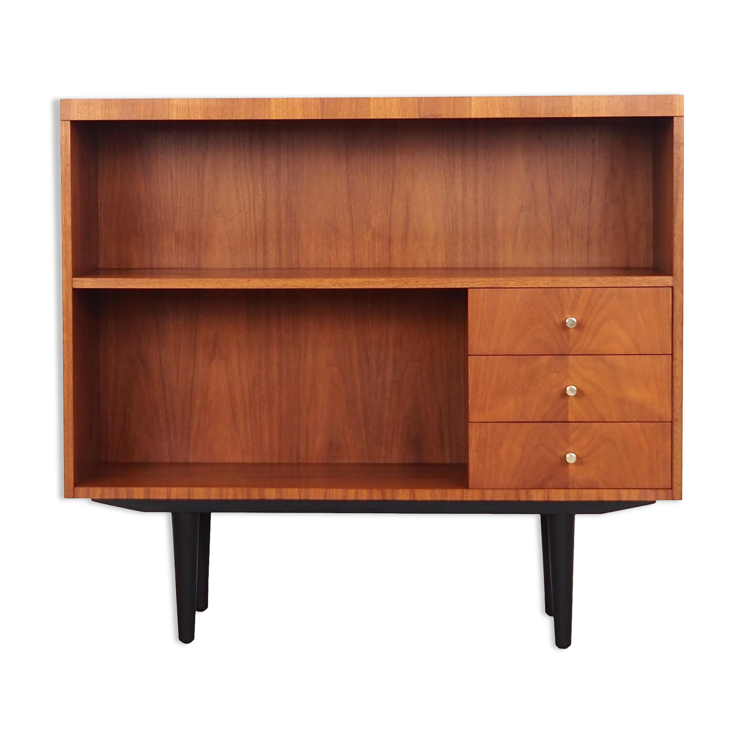 Teak bookcase, Swedish design, 1970s, production: GDR