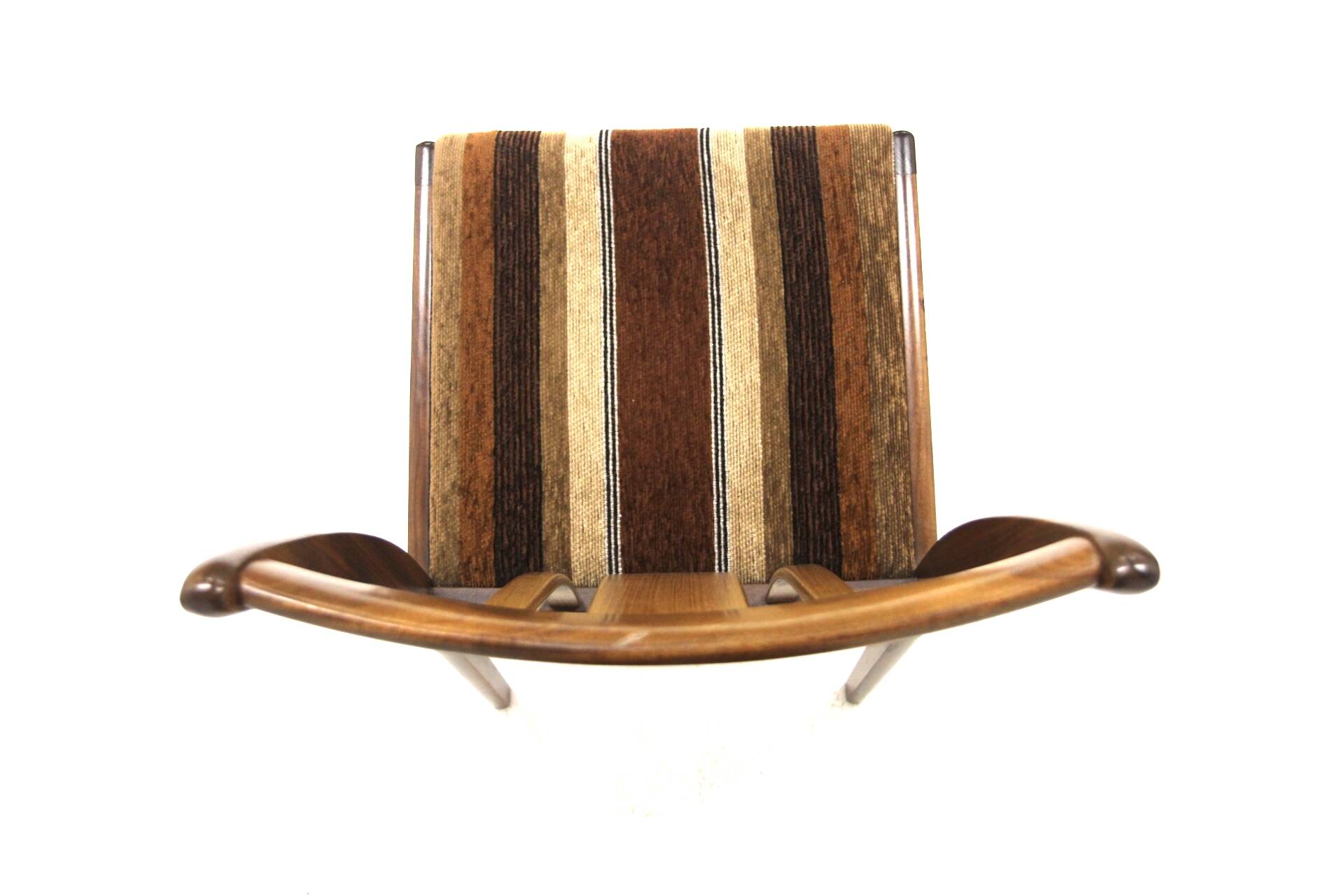 Set of 4 Scandinavian walnut chairs, Sweden, 1960