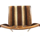 Set of 4 Scandinavian walnut chairs, Sweden, 1960