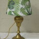 Table lamp base brass brass, ancient, shade plant