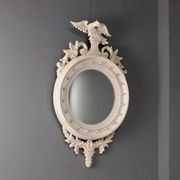 Antique Regency mirror in gilded wood, Italy, early 20th century.