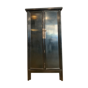 Cabinet armoire lacque noir Shangaï