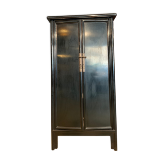 Cabinet armoire lacque noir Shangaï fin 19ème